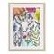 Stupell Industries Giraffe In The Midst of Flowers Framed Print Under Glass, design by Cecilia Battaini